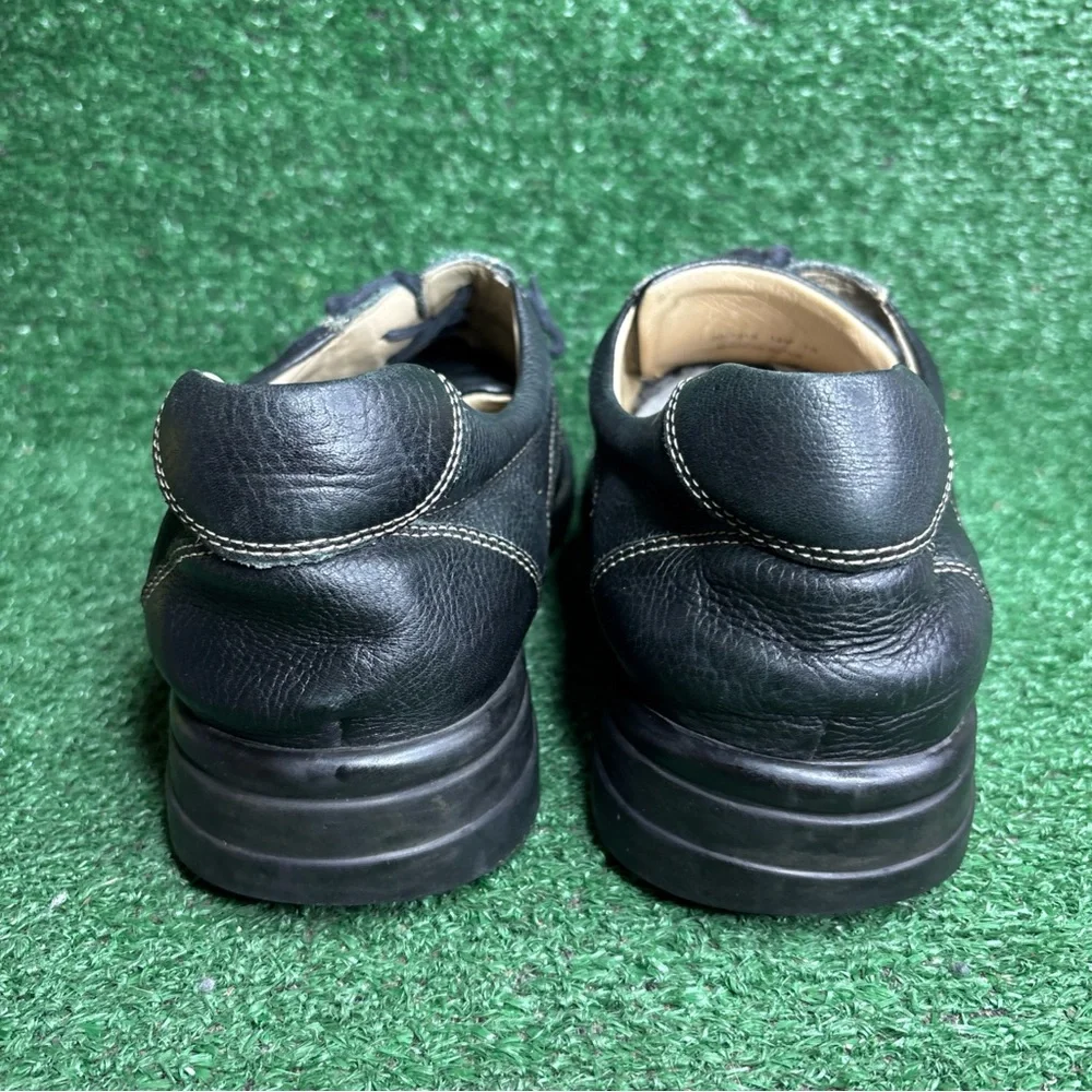 Johnson & Murphy 12 M Black Sheepskin Oxford Lace Up‎ Comfortable Dress Shoes